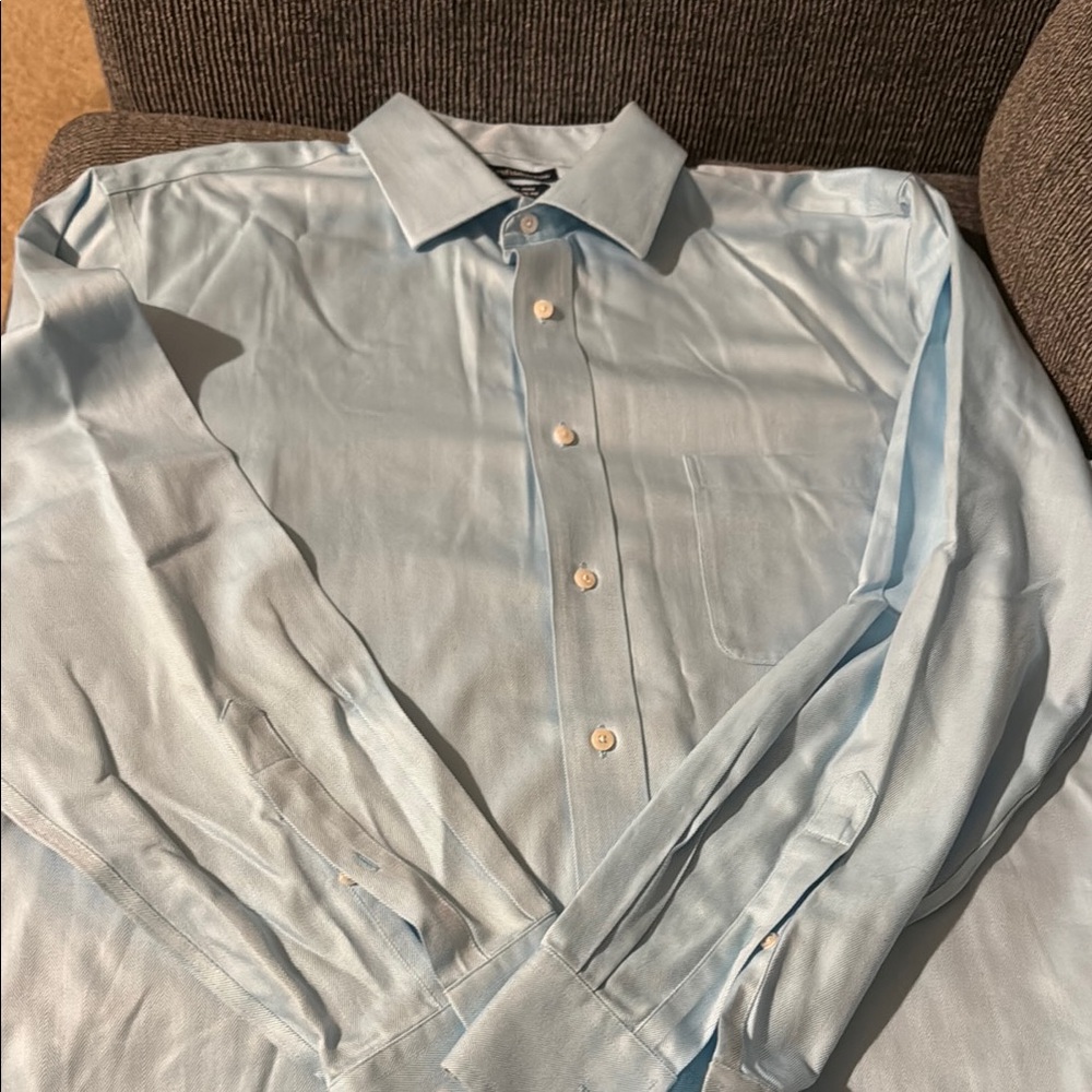 Croft & Barrow Blue Dress Shirt Classic Cotton Blend